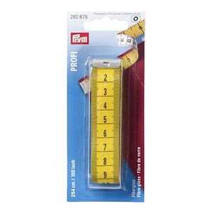 Tape Measure Profi Fibre Glass, 254cm / 100inch by Prym