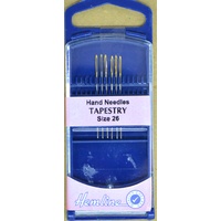 Premium Gold Eye Tapestry Needles Size 26, Pack of 6 Needles, Quality Hand Needles