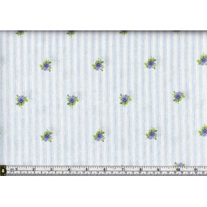 RJR Fabrics #2919 Beverly Park, Cotton, #1 Light Blue, 110cm Wide PER Metre
