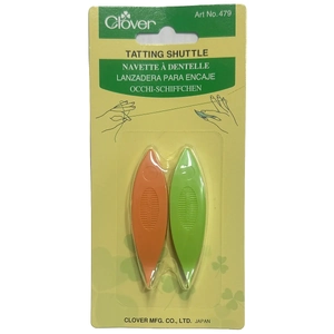 Clover Tatting Shuttles Curved Point Pick Up Picots With Ease Pack of 2 Assorted