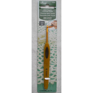Clover Soft Touch Crochet Hook, Ideal Shape Handle, 3.50mm #1005
