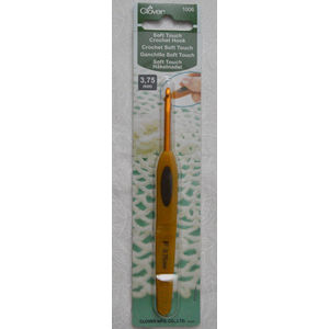 Clover Soft Touch Crochet Hook, Ideal Shape Handle, 3.75mm #1006