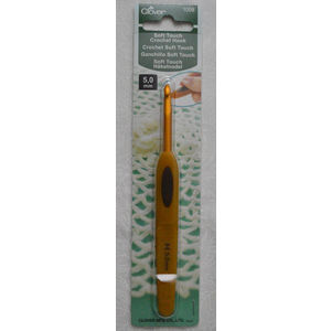 Clover Soft Touch Crochet Hook, Ideal Shape Handle, 5.00mm #1008