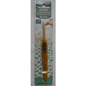 Clover Soft Touch Crochet Hook, Ideal Shape Handle, 2.50mm #1030