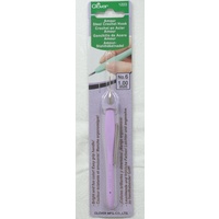 Clover Amour Crochet Hook, Easy Grip Elastomer Handle, No. 6, 1.00mm #1223