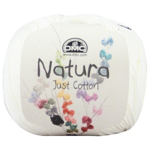 DMC Natura N02 Ivory, 100% Cotton 4 Ply Crochet &amp; Knitting Yarn, 50g Ball