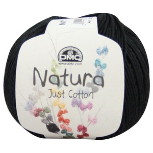 DMC Natura N11 NOIR (BLACK), 100% Cotton, 4 Ply Crochet &amp; Knitting Yarn, 50g Ball