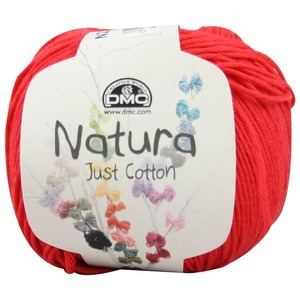 DMC Natura 100% Cotton 4 Ply Crochet & Knitting Yarn, 50g Ball, Colour 23, Passion