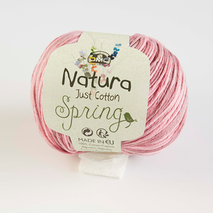 DMC Natura Spring 100% Cotton 4 Ply Crochet &amp; Knitting Yarn, 50g Ball, Colour 404, Azalee