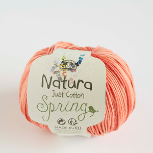 DMC Natura Spring #410 CLEMENTINE, 100% Cotton 4 Ply Crochet &amp; Knitting Yarn, 50g Ball