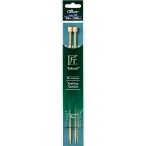 Clover Takumi 23cm x 3.25mm Bamboo Knitting Needles