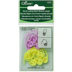 Clover Large Quick Locking Stitch Markers (3032)