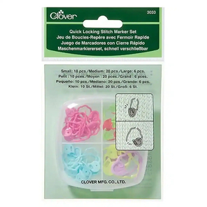 Quick Locking Stitch Marker Set, 36 Assorted Pcs per Pack