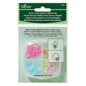 Quick Locking Stitch Marker Set, 36 Assorted Pcs per Pack