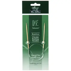 Clover 40cm x 2.75mm Takumi Bamboo Circular Knitting Needle (AKA Knitting Pin)