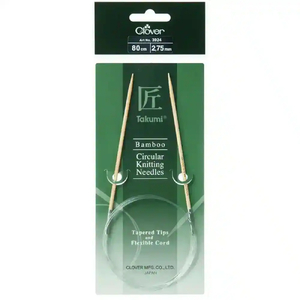 Clover 80cm x 2.75mm Takumi Bamboo Circular Knitting Needle (AKA Knitting Pin)