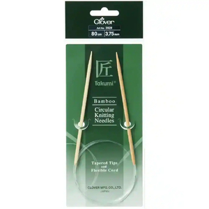 Clover 80cm x 3.75mm Takumi Bamboo Circular Knitting Needle (AKA Knitting Pin)