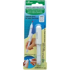 Clover Chaco Liner Pen, WHITE (4712)