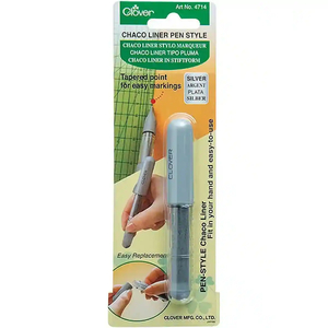Clover Chaco Tapered Point Liner Pen, SILVER (4714)