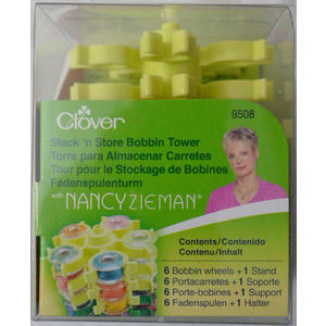 Clover Stack N Store Bobbin Tower, Holds 30 Bobbins Neatly (#9508)