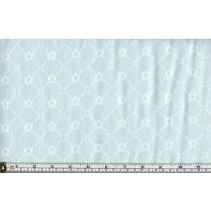 RJR Fabrics 3150-4 Afternoon In The Attic, Sweet Eyelet BLUE 110cm wide Per 50cm
