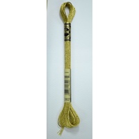 DMC Light Effects Thread, E3821 LIGHT GOLD Embroidery Floss, 8m Skein