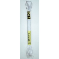 DMC Light Effects Thread, E5200 SNOW WHITE Embroidery Floss, 8m Skein