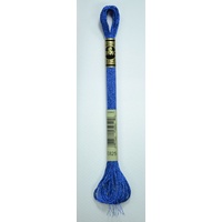 DMC Light Effects Thread, E825 BLUE SAPPHIRE Embroidery Floss, 8m Skein