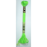 DMC Light Effects Thread, E990 Neon Green Embroidery Floss, 8m Skein