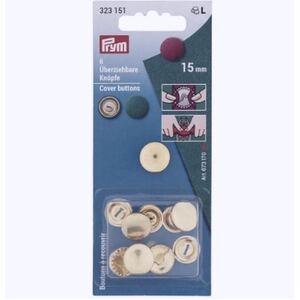 Prym Self Cover Buttons, 15mm (323151)