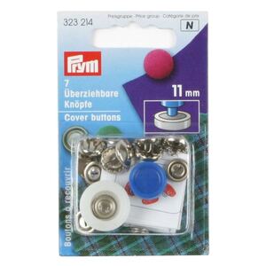 Self Cover Buttons, With Tool, 11mm, Silver-Coloured by Prym