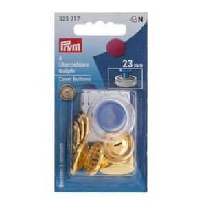Self Cover Buttons, With Tool, 23mm, Gold-Coloured by Prym