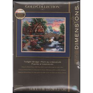TWILIGHT BRIDGE Gold Collection Counted Cross Stitch Kit #35172 By Dimensions