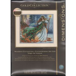 WOODLAND ENCHANTRESS Gold Collection Counted Cross Stitch Kit #35173 By Dimensions