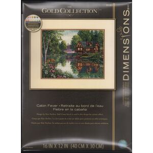 CABIN FEVER Gold Collection Counted Cross Stitch Kit #35183 By Dimensions