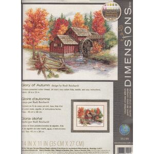 GLORY OF AUTUMN Counted Cross Stitch Kit 35 x 27cm #35199