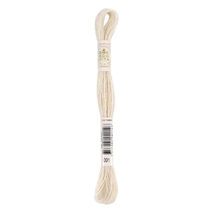 DMC #001 Frosted Juniper, Eco Vita Organic Wool Hand Embroidery Floss 16m Skein