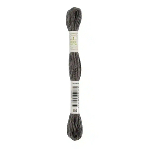 DMC #004 DRIED WALNUT, Eco Vita Organic Wool Hand Embroidery Floss 16m Skein