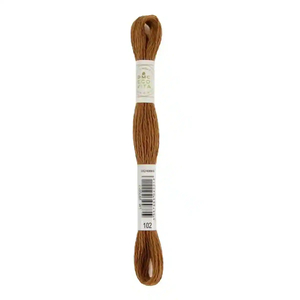 DMC #102 COPPER CATECHU Eco Vita Organic Wool Hand Embroidery Floss 16m Skein