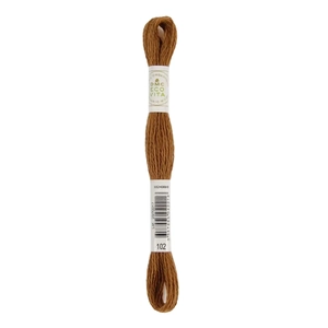 DMC #102 COPPER CATECHU Eco Vita Organic Wool Hand Embroidery Floss 16m Skein