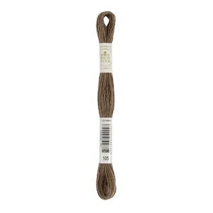 DMC #105 TOASTED CATECHU Eco Vita Organic Wool Hand Embroidery Floss 16m Skein