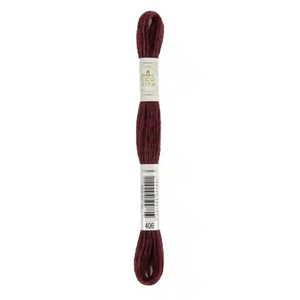 DMC #406 PEONY MADDER Eco Vita Organic Wool Hand Embroidery Floss 16m Skein