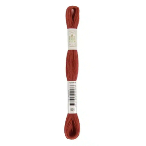 DMC #501 IMEPRIAL MADDER Eco Vita Organic Wool Hand Embroidery Floss 16m Skein