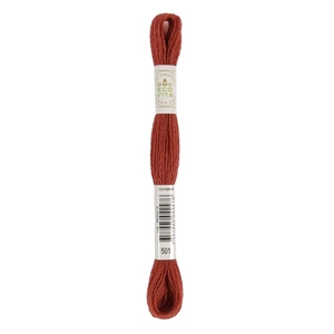 DMC #501 IMEPRIAL MADDER Eco Vita Organic Wool Hand Embroidery Floss 16m Skein