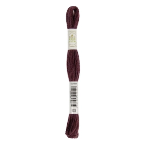 DMC #503 CARDINAL MADDER Eco Vita Organic Wool Hand Embroidery Floss 16m Skein