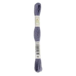 DMC #602 MIST INDIGO Eco Vita Organic Wool Hand Embroidery Floss 16m Skein