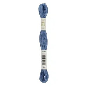 DMC #605 AZURE INDIGO Eco Vita Organic Wool Hand Embroidery Floss 16m Skein