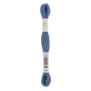 DMC #605 AZURE INDIGO Eco Vita Organic Wool Hand Embroidery Floss 16m Skein