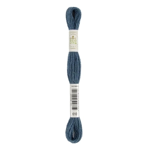 DMC #610 OCEAN INDIGO Eco Vita Organic Wool Hand Embroidery Floss 16m Skein