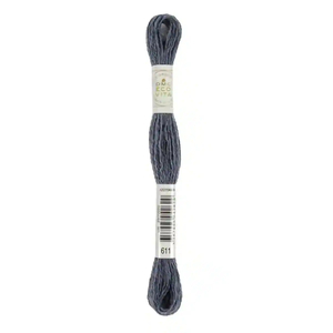 DMC #611 CLOUD INDIGO Eco Vita Organic Wool Hand Embroidery Floss 16m Skein